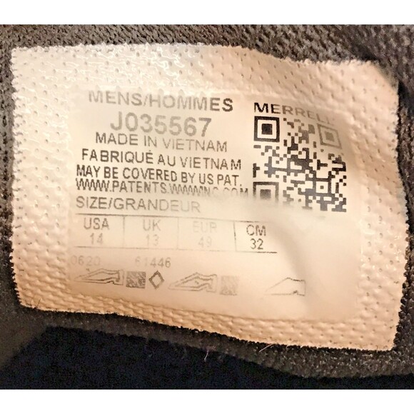 Merrell Nova 2 Trail Running Shoe J035567 Men's 14 Olive Vibram Sole Low Lace Up - Picture 9 of 13